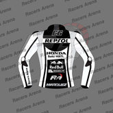Marc Marquez Repsol Winter Test 2022 Motorcycle Leather Jacket Back
